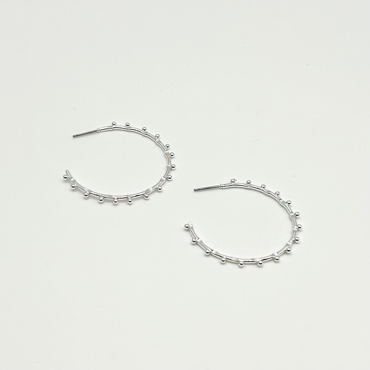 Hoops With Dots Earrings