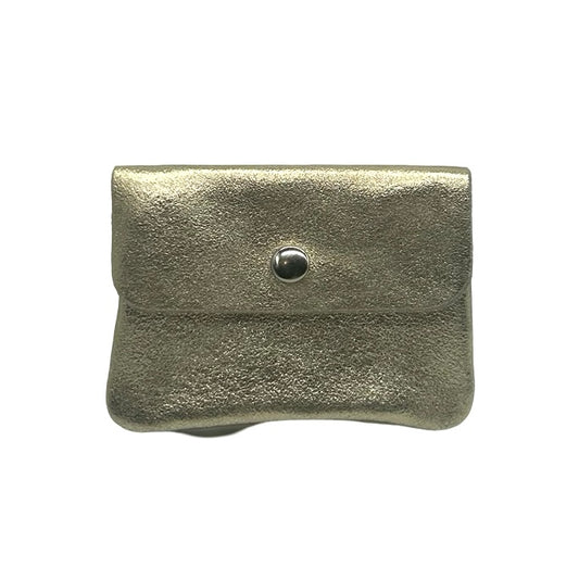 Metallic Leather Coin Purse