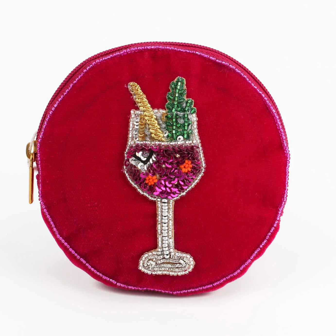 Pink Fizz Round Pouch