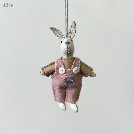 Little Rabbit-Pink dungarees