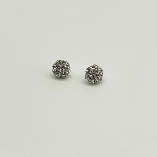 Crystal Encrusted Ball Studs