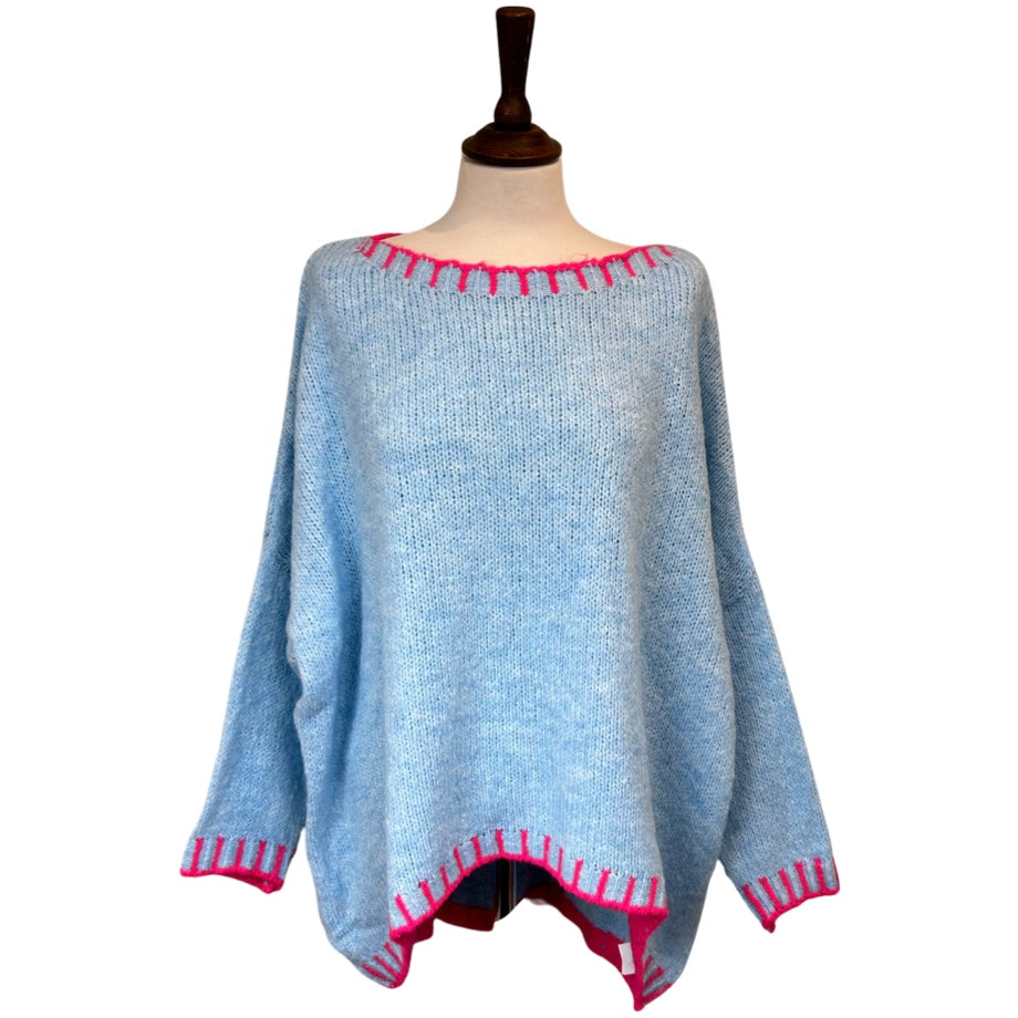 Louise Blanket Stitch Edge Jumper