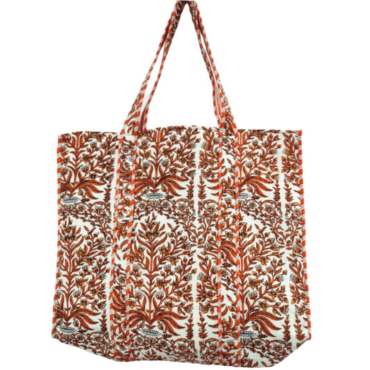 Jasmine Block Print Tote Bag