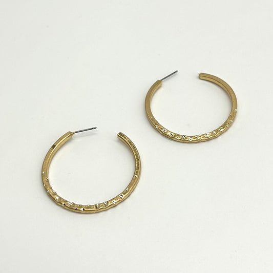 Demi Textured Hoops