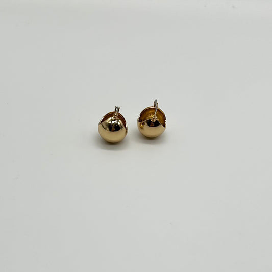 Round Clip Earrings