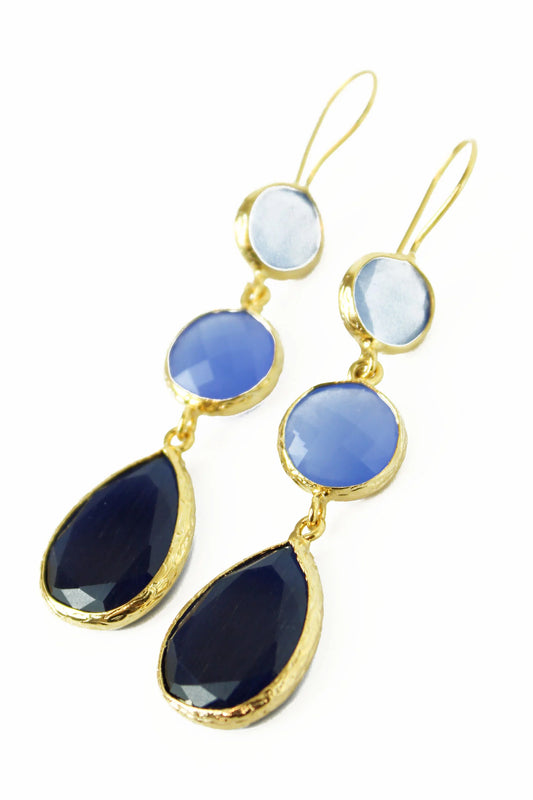 Three Drop Earrings