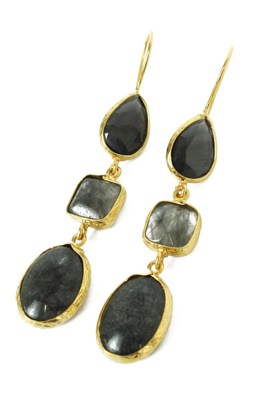 Three Drop Earrings