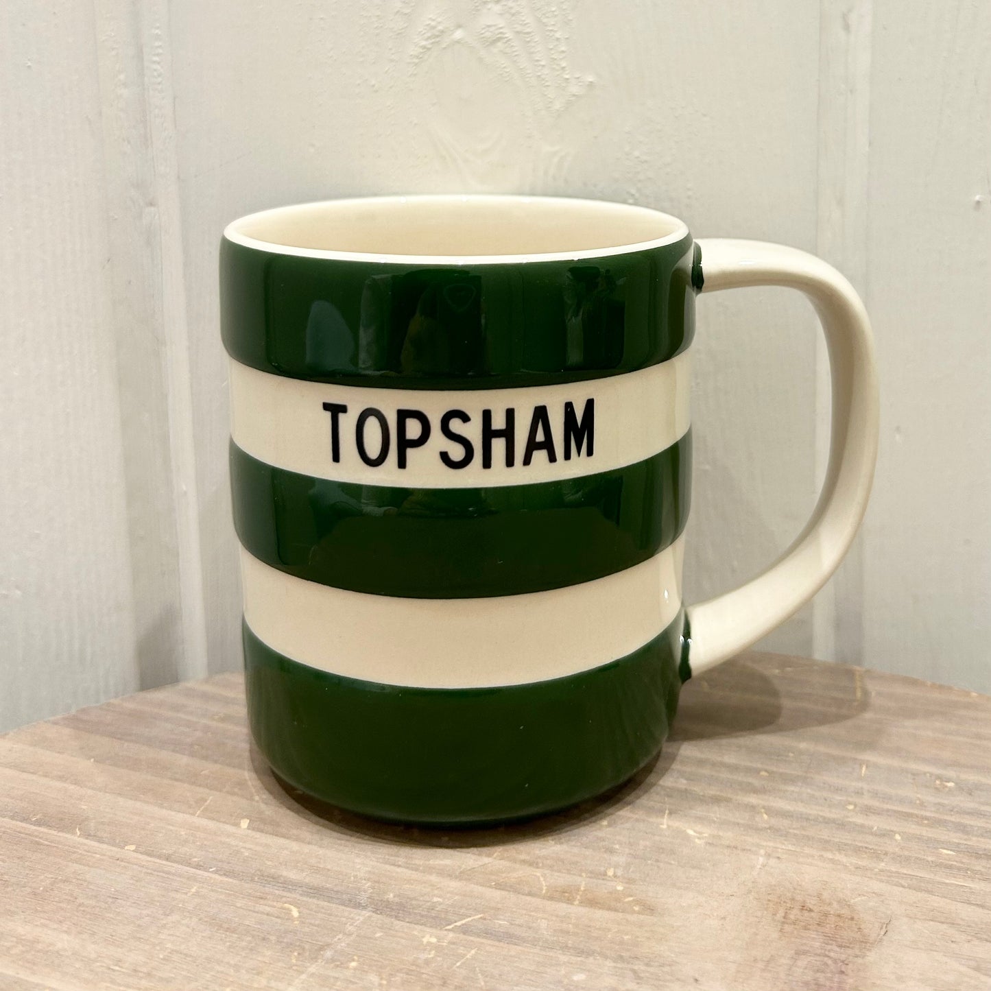 'Topsham' Cornishware Adder Green 10oz Mug