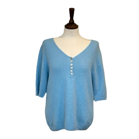 Laurie Short Sleeve Button Front Jumper