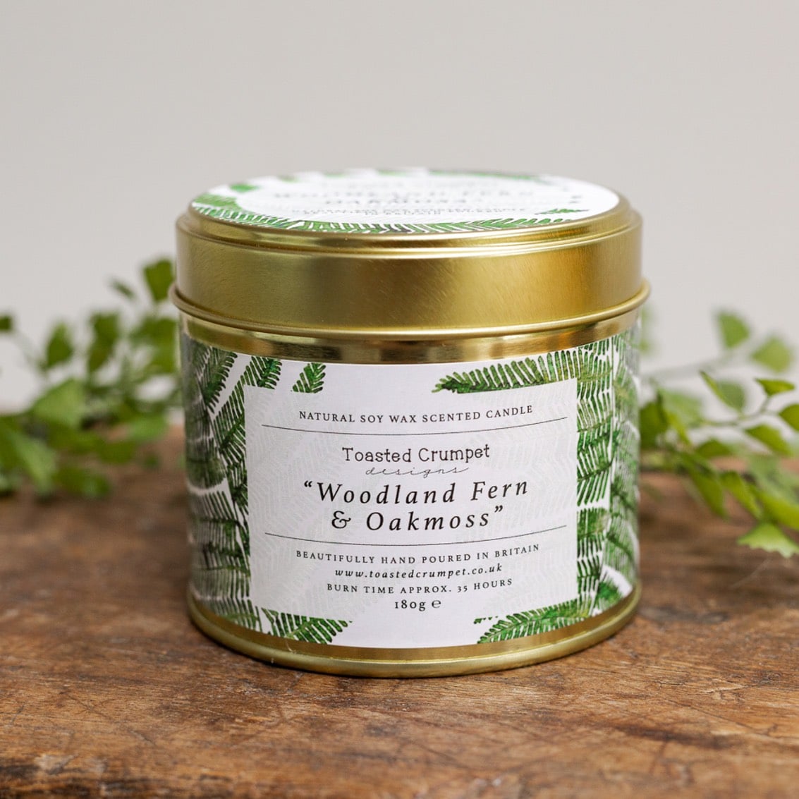 Toasted Crumpet Fern & Oakmoss Candle Tin