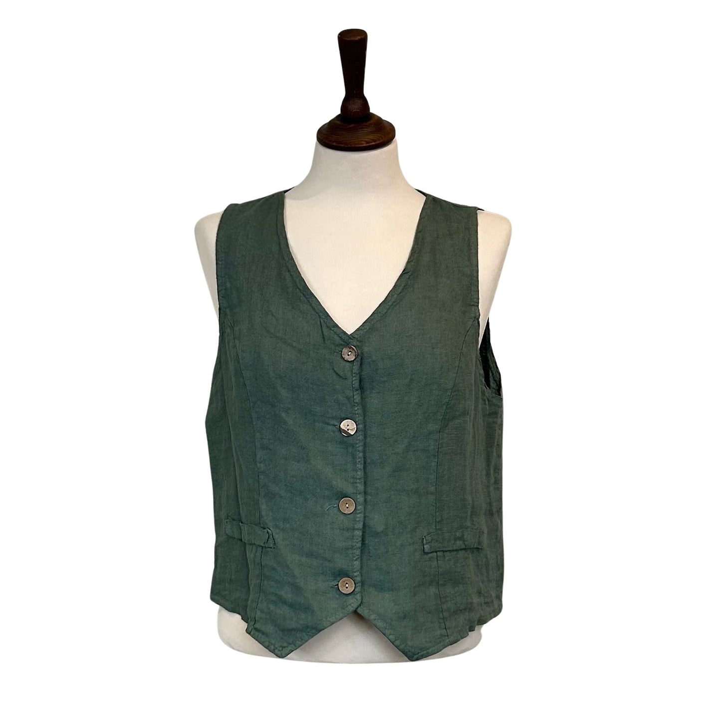 Mabel Linen Waistcoat