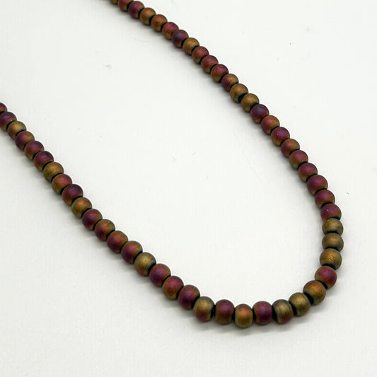 Iridescent Bead Necklace