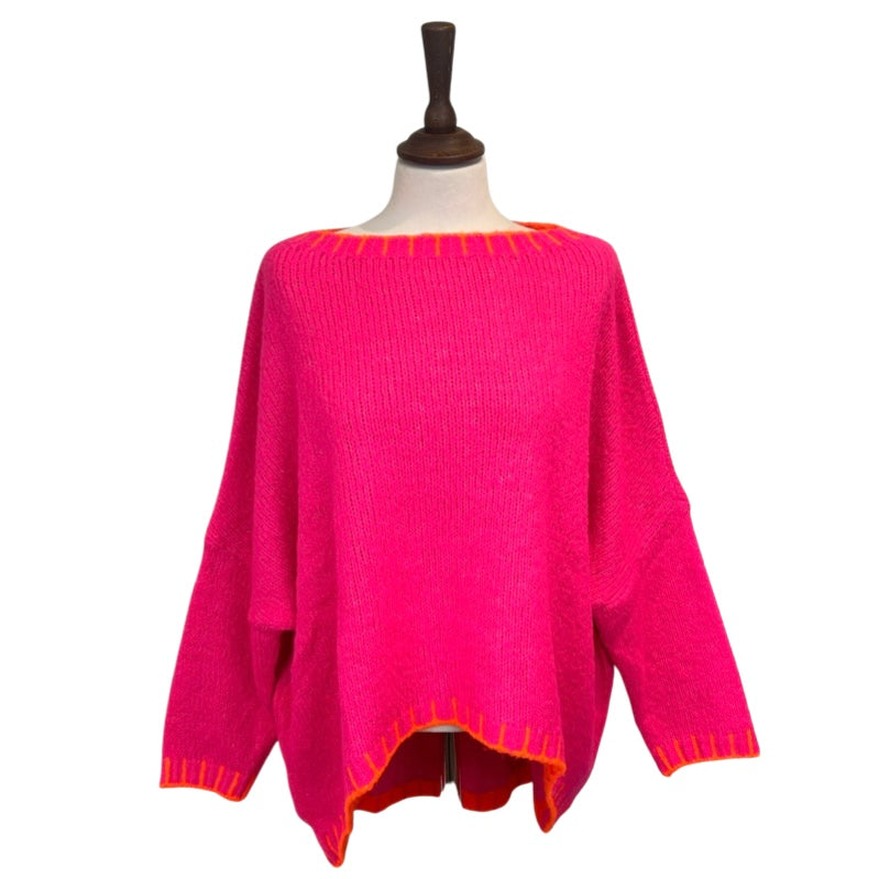 Louise Blanket Stitch Edge Jumper