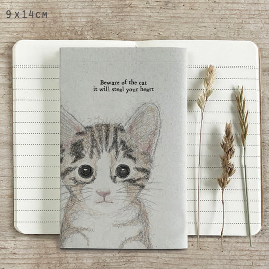 Small Cat Notebook - Beware Of The Cat