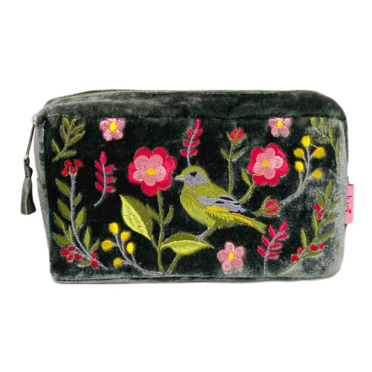 Greenfinch & Flower Cosmetic Purse