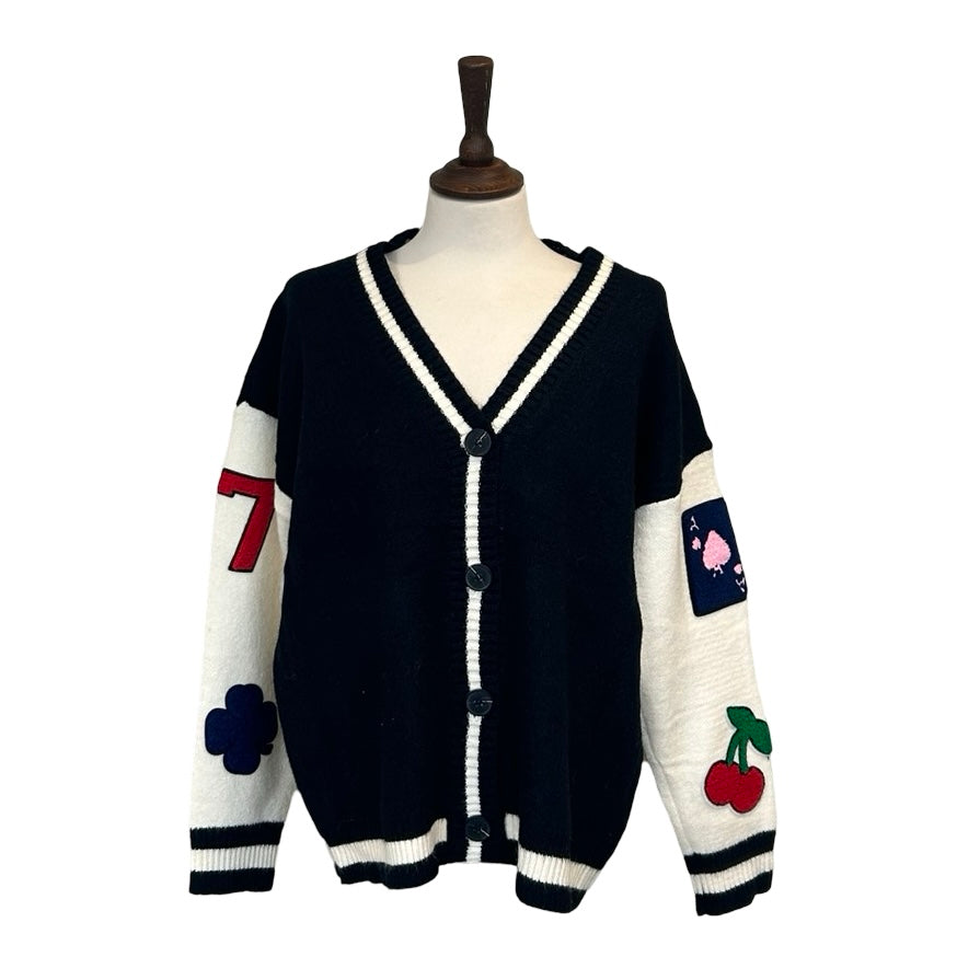 Flo Patch Sleeve Cardigan