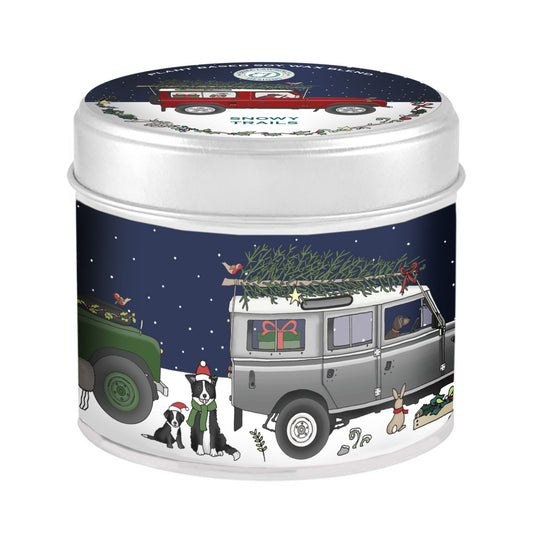 Emma Lawrence Christmas Snowy Trails Tin Candle