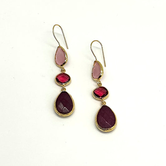 Three Drop Earrings