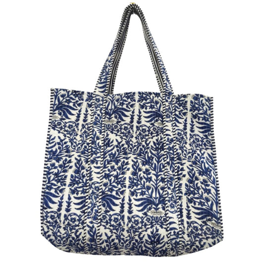 Jasmine Block Print Tote Bag