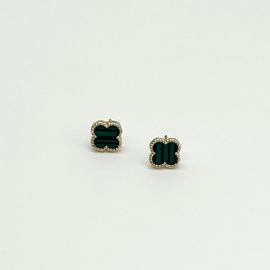 Stone Clover Shape Stud