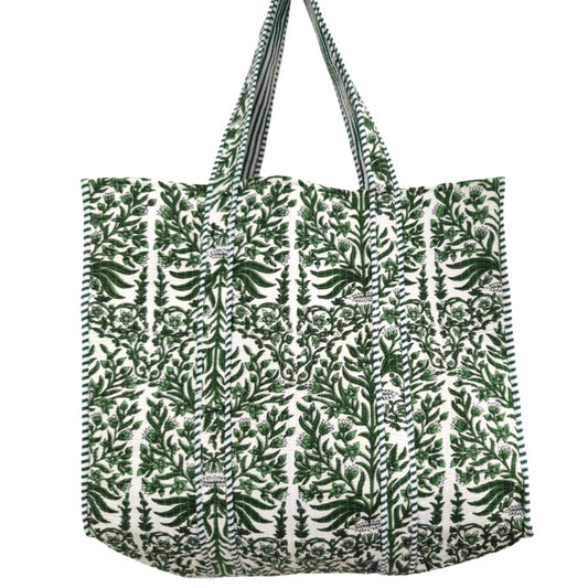 Jasmine Block Print Tote Bag