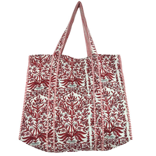 Jasmine Block Print Tote Bag