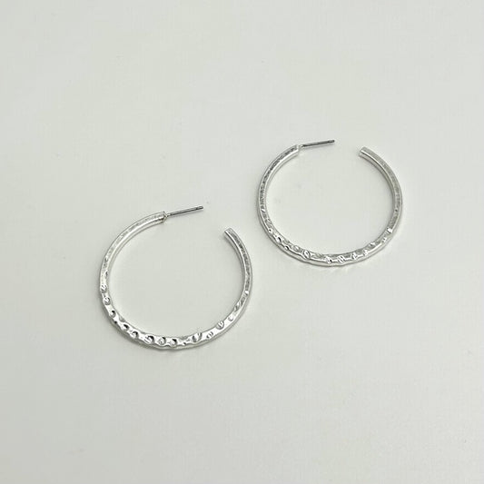 Demi Textured Hoops