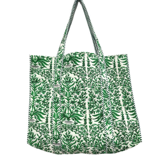 Jasmine Block Print Tote Bag