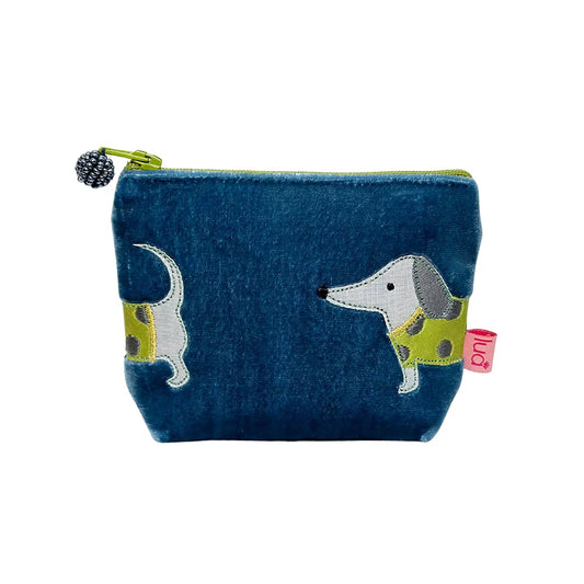 Sausage Dog Mini Velvet Coin Purse