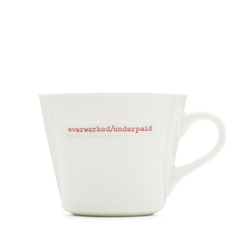 Keith Brymer Jones Mug Overworked/Underpaid