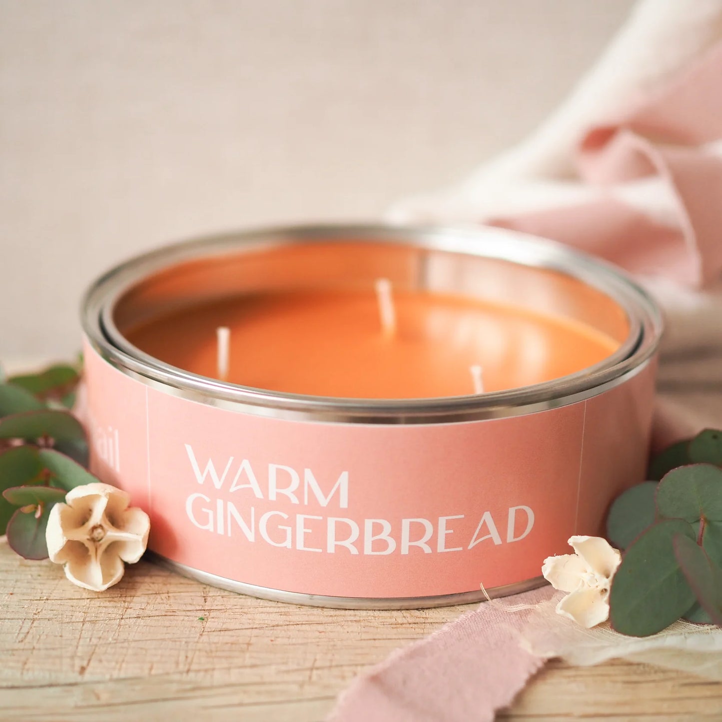 Warm Gingerbread Candle Tin