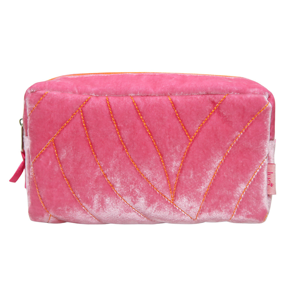 Quilted Velvet Cosmetic Purse