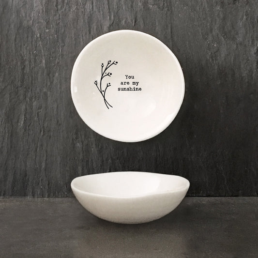 Small Hedgerow Bowl - "You are my sunshine"